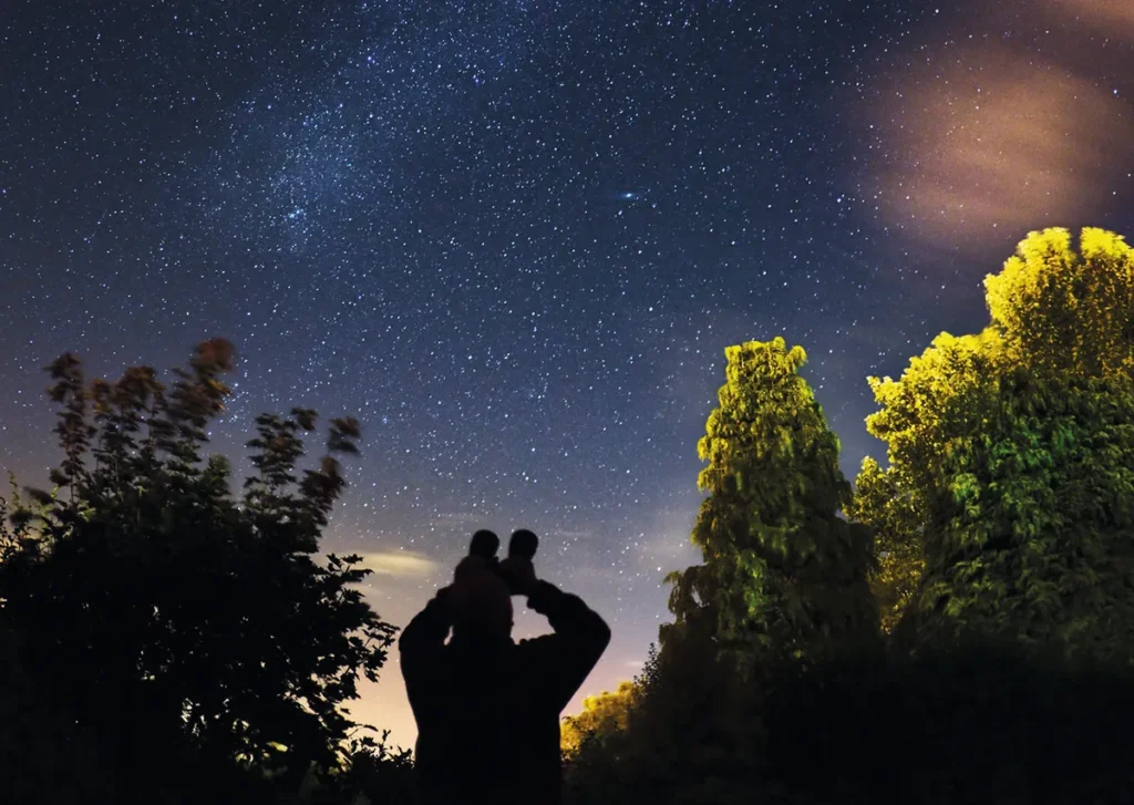 How can beginners start exploring the night sky